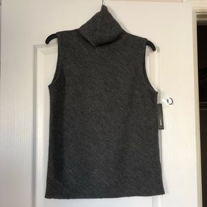 DKNY Wool Sleeveless Turtleneck Sweater